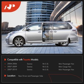 A-Premium Power Sliding Driver and Passenger Door Spool Control Cable Kit Without Motor Compatible with Toyota Sienna 2004-2010, Power Sliding Door Cable, 2-PC Set, Replace# 85620-08052, 85620-08042