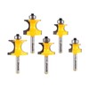 YONICO Bullnose Beading Router Bits Set 5 Bit 1/4-Inch Shank