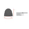 CLASSE77 70% Cashmere Blend Wool Hat (30%) with Ribbed Lapel
