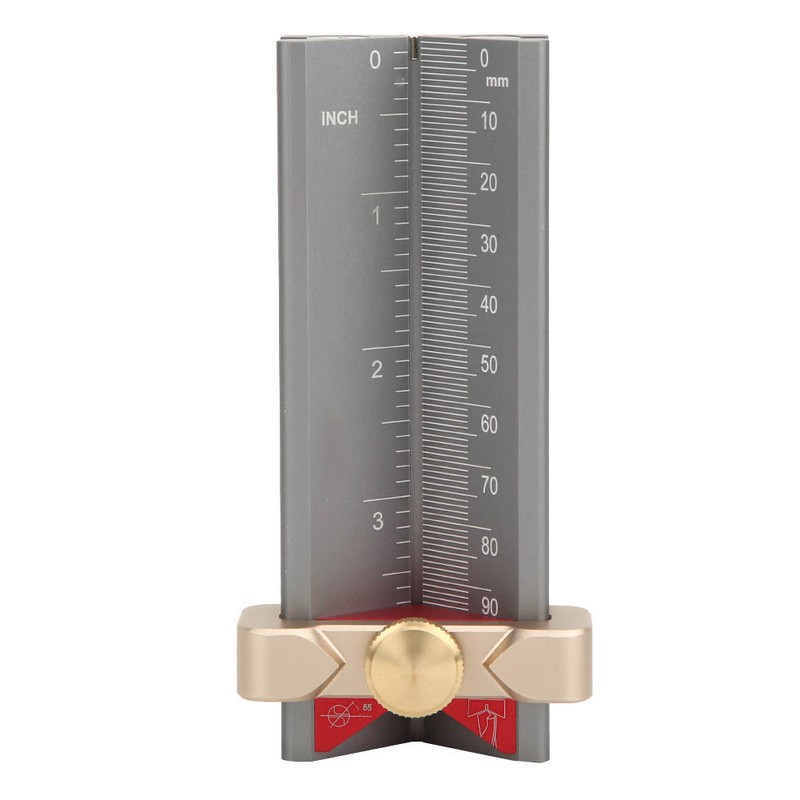 Woodworking Drill Locator Aluminium Alloy Height Measuring Positioner with Magnetic