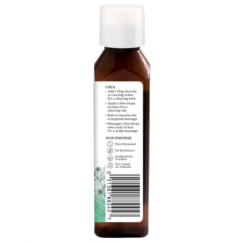 Aura Cacia Body Oil, Clearing Eucalyptus, 4 Fluid Ounce