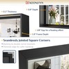 Keonjinn Black Bathroom Mirror 22 x 30 Inch, Brushed Black