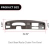 DOTCOM Dash Instrument Cluster Bezel Panel Brown W/o Hole Compatible
