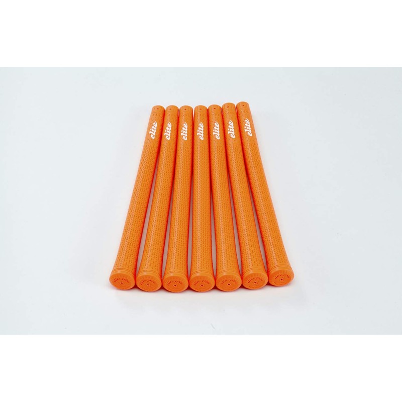 elitegrips TD50C Golf Grips, Set of 7, Wild Orange, No