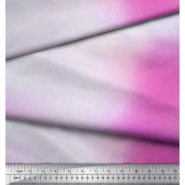 Soimoi Purple Cotton Voile Fabric Ombre Tie-Dye Print Fabric BTY 42 Inch Wide