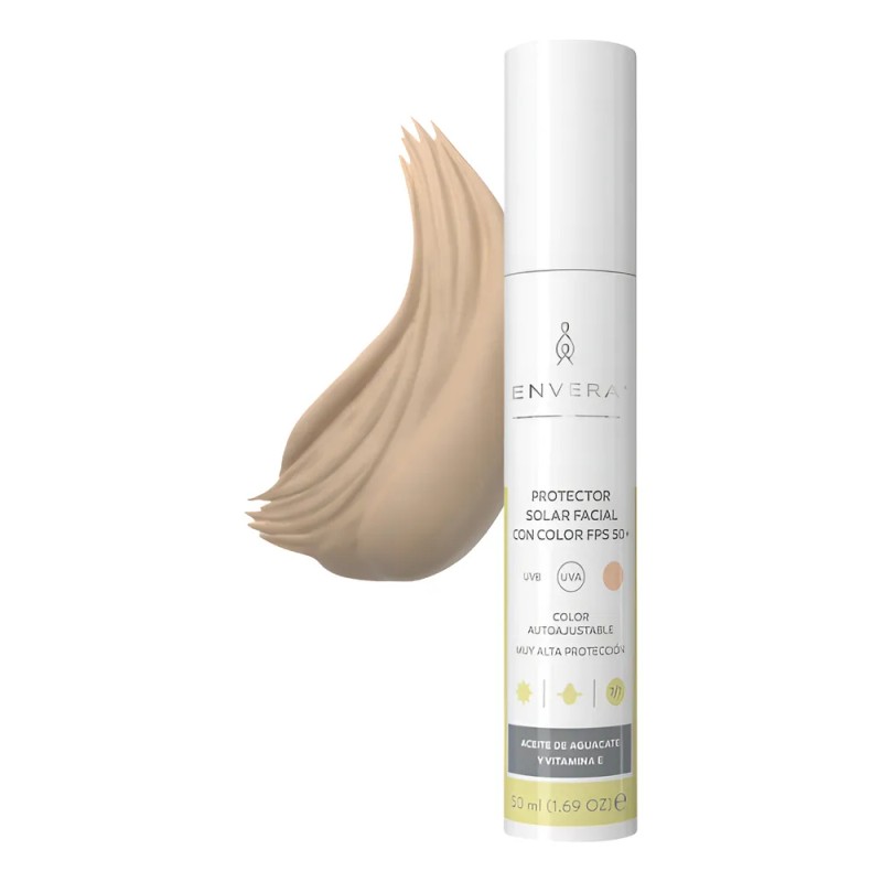 Envera Protector Solar Fps 50+ Uva/uvb Con Color Light 50ml