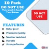 10 Pack - Do Not Use Labels - Electrical Safety