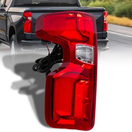 AUTNZE LED Tail Light Assembly Compatible with 2019 2020 2021 2022 2023 Chevy Silverado 1500 Rear Taillights Brake Lights Replace 84678149/84678150, Left Driver Side