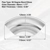 uxcell 4pcs OD 1.75 Inch 90 Degree SS304 Stainless Steel