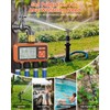 Sprinkler Timer 4 Zone with Brass Inlet Water Timer for