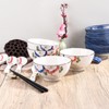 Whitenesser Japanese Rice Bowls, 5 Inch Ceramic Sushi Bowl Set
