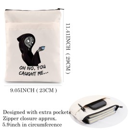 MAOFAED Acotar Book Sack You Caught Me Book Sleeve Bookish Gift The Night Court Book Cover for Her (OH NO booksl)