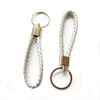 CAVLA 2 Pcs Braided Leather Keyring, Keychains, Handmade Weave Rope