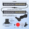 Nilight 24LED Emergency Strobe Traffic Advisor Light Bar 2 in