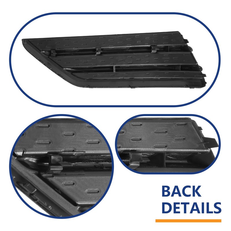 BXZ Front Bumper Insert Fog Light Lamp Cover Outer Grille