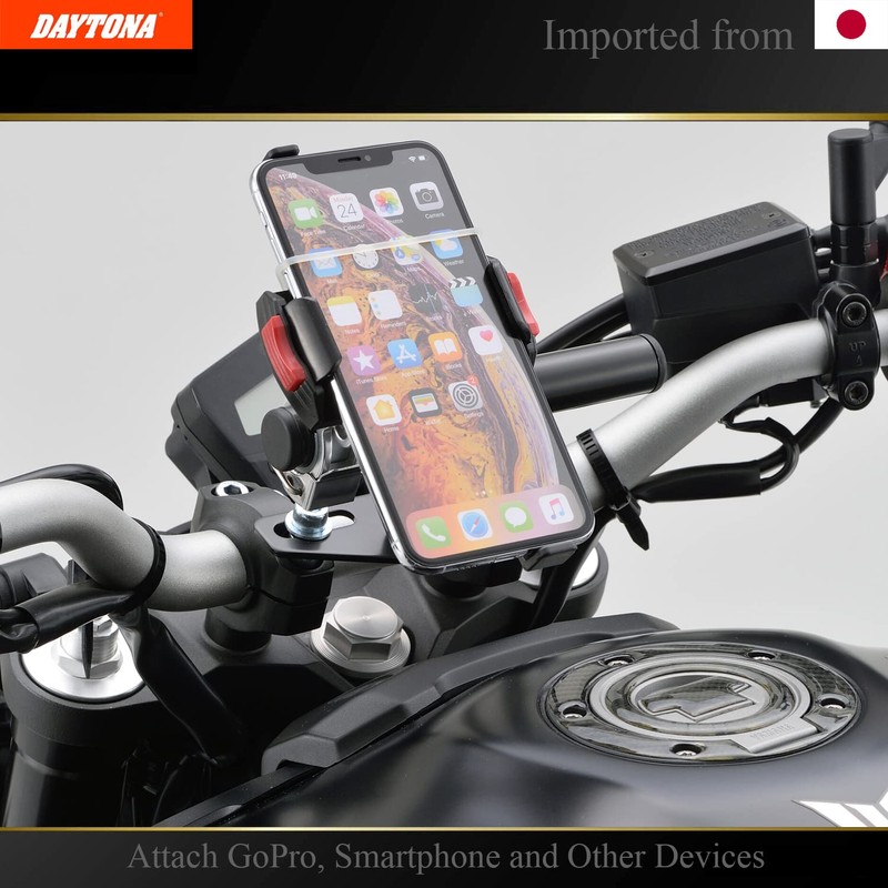DAYTONA Motorcycle 7/8" Mount Bar - Attach Smartphone, GPS and