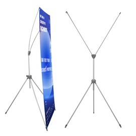 Adjustable X Banner Stand ,Size from 23x63 to 32x78 inches, 4 Pack