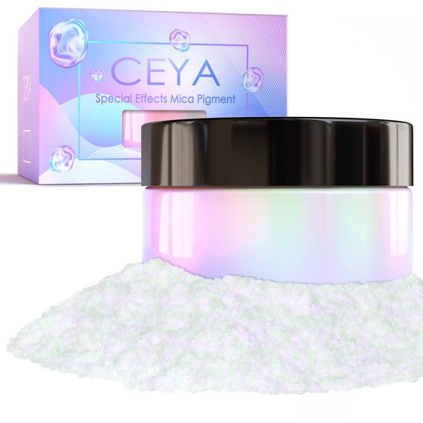 Ceya Interference Mica Powder, 1.8oz/ 50g Ghost Dreamland Chrome Nail