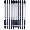 BLACK Ballpoint Pens, Gripper, BLACK, 0.5mm Fine Point, Pack of