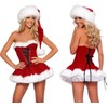 Adreamz Women Christmas Santa Claus Costume Dress Deluxe Velvet Mrs.