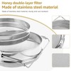 Double Sieve Honey Strainer with Extendable Arms, Stainless Steel Honey
