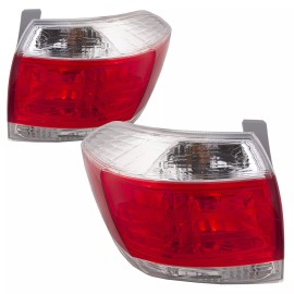 Uzooka Tail Light Set Driver & Passenger Side Assembly Fits Toyota Highlander 11-2013