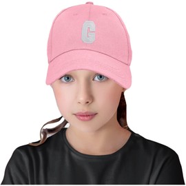Baseball Cap Pink Boy Girl Children A-Z Letter Summer Sun Hat Protection Child Kids Hat Sport MFAZ Morefaz Ltd (G)