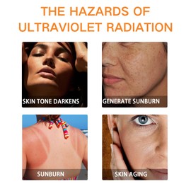 2pcs Sunscreen Spf 100 - Face Sunscreen - Waterproof Sun Cream with Spf 100 - UVB/UVA Protection Fator 100 Sun Cream - Spf 100 with Moisturiser anti Wrinkle Prevent Sunburn&Taning - Daily Care