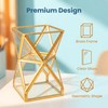 JIARI Glass Pen Holder Cup for Desk, Pencil Cup Holder,