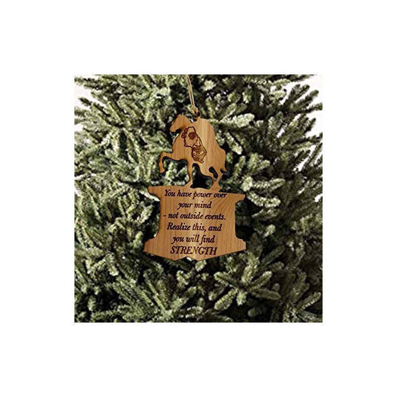 You have Power over your Mind Marcus Aurelius CEDAR Ornament