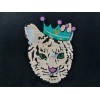 CAT Huge Crown RRoyal Cat Sequin Sew-on Patch High Quality