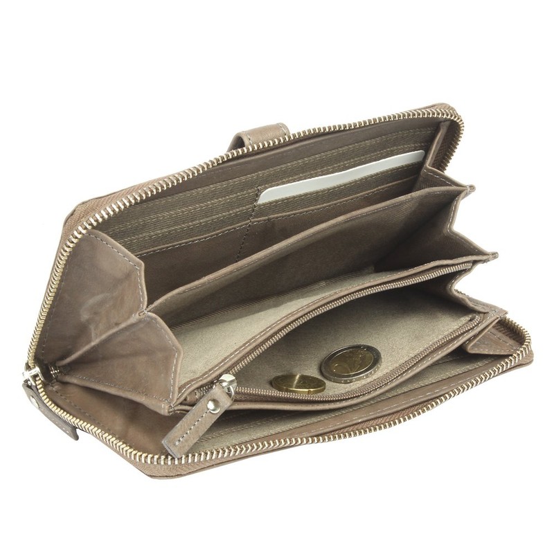 Maitre Lemberg Dietrun Long Wallet Grey, gray, Classic