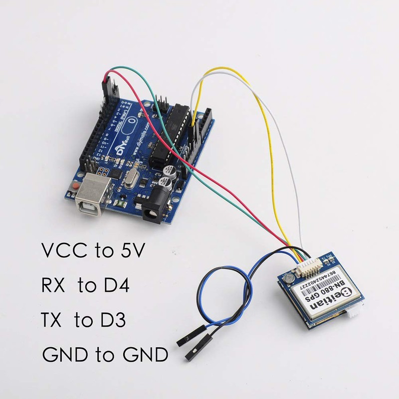 DIYmalls BN-880 GPS Module with Flash HMC5883 Compass Glonass Beidou