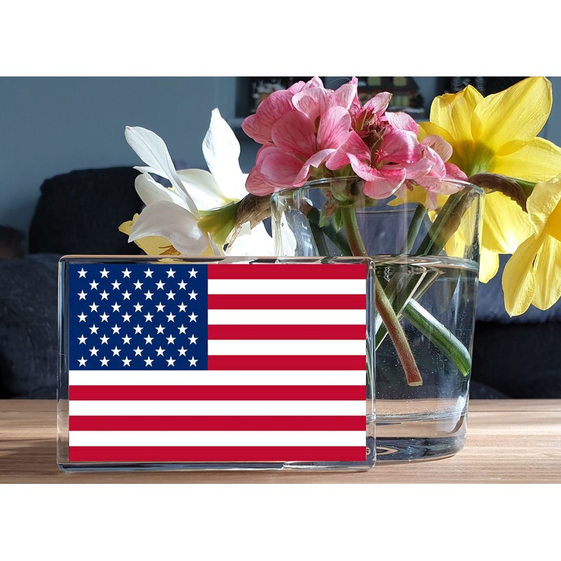 Decalarama American Flag Fridge Magnet Gift - Cute United States