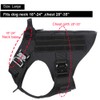 ICEFANG Tactical Dog Harness with 4X Metal Buckle,Dog MOLLE Vest