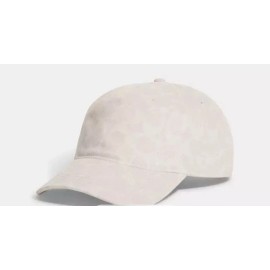 Coach Small/X Small Coach Signature Baseball hat in White/ chalk color
