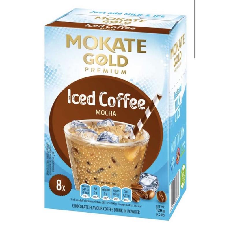 mokate Gold Premium Iced Coffee Mocha Flavour *2x boxes 8x