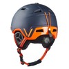 Black Crevice Vail Ski Helmet, Matt Navy/Orange, M (55-58 cm)