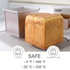 CHEFMADE Square Pullman Loaf Pan with Lid, 1Lb Dough Capacity