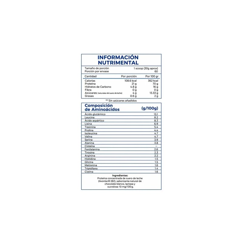 Proteina Whey Protein Essentials 4 Lbs Concentrate Power Sabor Vainilla