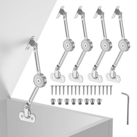 4 Pack lid Fixed Hinges for 50 lb Wooden Boxes, Toy Box Soft Closing, lid Support Hinges Heavy Duty, Upper Cabinets & RV Cabinets, up and Down, in The Range of 0-110°