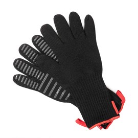 Barbecook Heat Resistant Barbecue Gloves, Premium Gloves for BBQ, Grill, Fireplace and Oven in Black, 33 cm