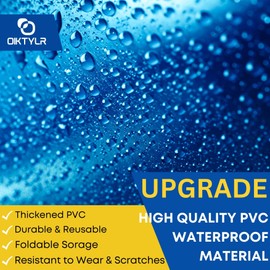 Oiktylr 13Pcs Mini Split Cleaning Kit Bag with 2L High Pressure Sprayer, Air Conditioner Cleaning Kit with Waterproof PVC AC Cleaning Cover Bib with 10pcs HVAC Cleaning Tools, Small