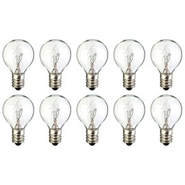 CEC Industries #5G9 1/2/24V/C Bulbs, 24 V, 5 W, E12 Base, G-9-1/2 shape (Box of 10)
