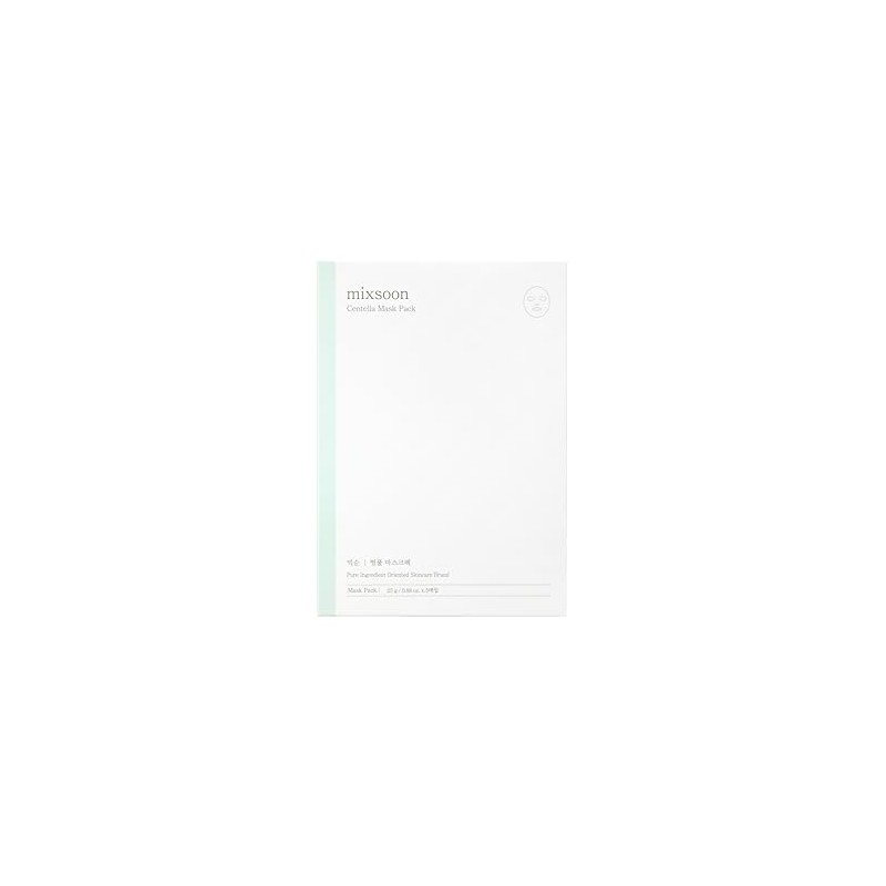 mixsoon Centella Mask Pack Face Moisturizer Soothing Calming Sheets Korean