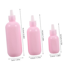 FRCOLOR 3pcs Travel Squeeze Bottles Leak Resistant Empty Cosmetic Tubes for Lotion Shampoo Skin Care Portable Containers for Travel Gym Business Trips