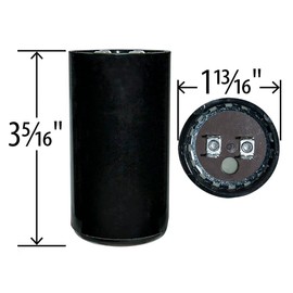 400-480 uF/MFD 165 VAC Start Capacitor Compatible Replacement for Vanguard BC-400M-165