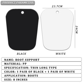 QUUPY 2 Pairs Reusable Boot Shaper Form Inserts Shoe Trees Tall Support for Men and Women