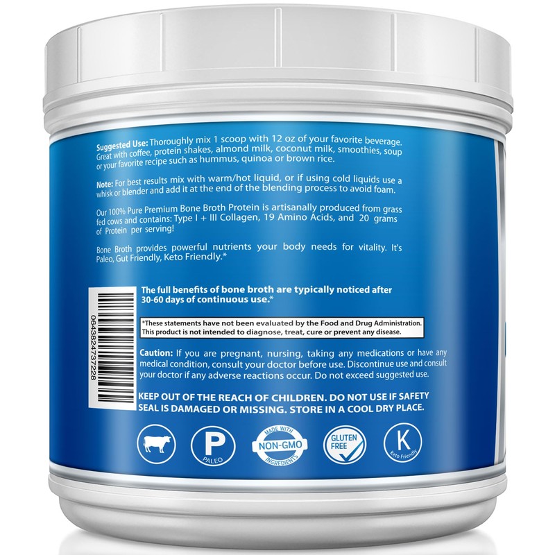 YounGlo Research - Bone Broth Beef Protein Powder - 1.25