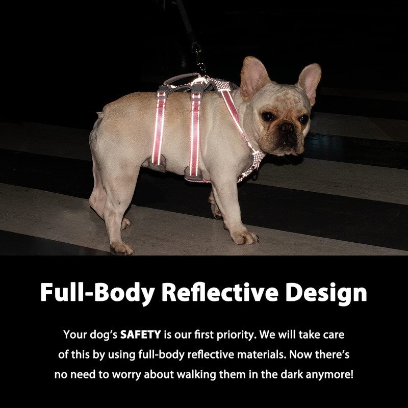 Huntboo Escape Proof Harness, No Slip Dog Harness Escape Proof,